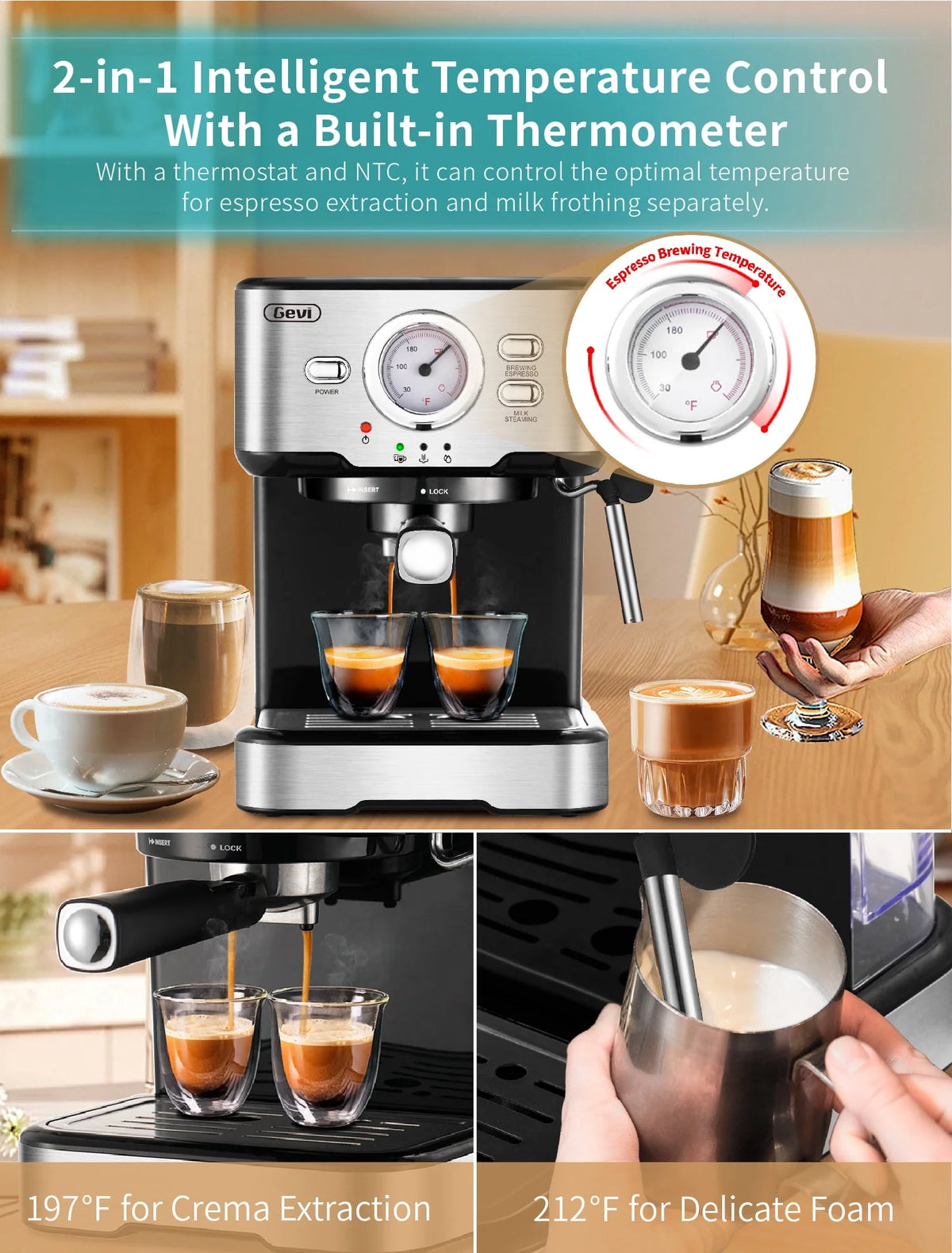 15 Bar Espresso Machine with Steamer L20732
