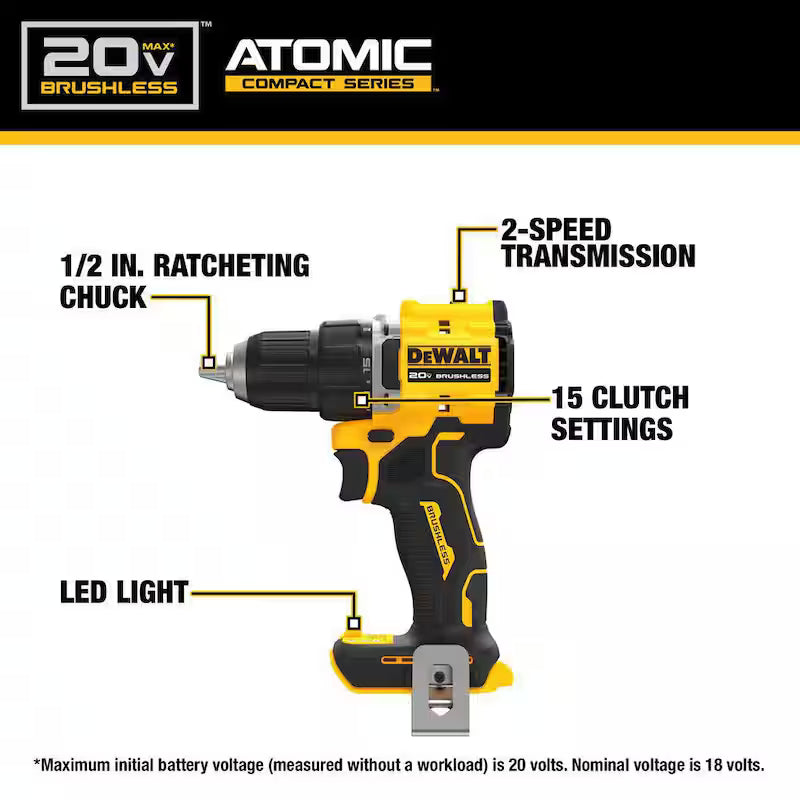 20-Volt MAX Lithium-Ion Cordless 2-Tool Combo Kit with 2.0Ah Batteries C12414