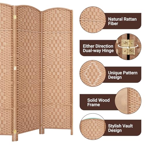 6 Panel 6ft Folding Privacy Screen D9632
