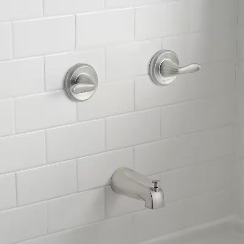 2-Handle 1-Spray Tub and Shower Faucet 1.8 GPM Brushed Nickel Y49722