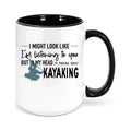 Black Kayaking Coffee Mug F6262