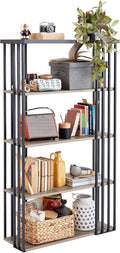 Black Metal 5 Tier Bookshelf D976099