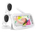 Video Baby Monitor with 2 Cameras, 4.3" Screen, No WiFi X88788