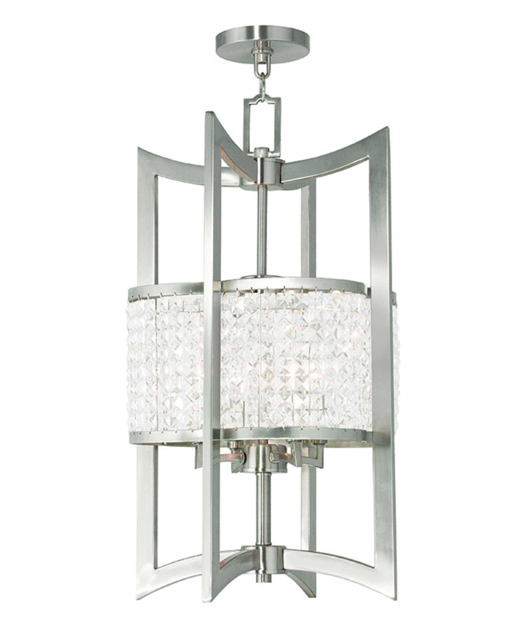Brushed Nickel 4 Light Lantern J5502
