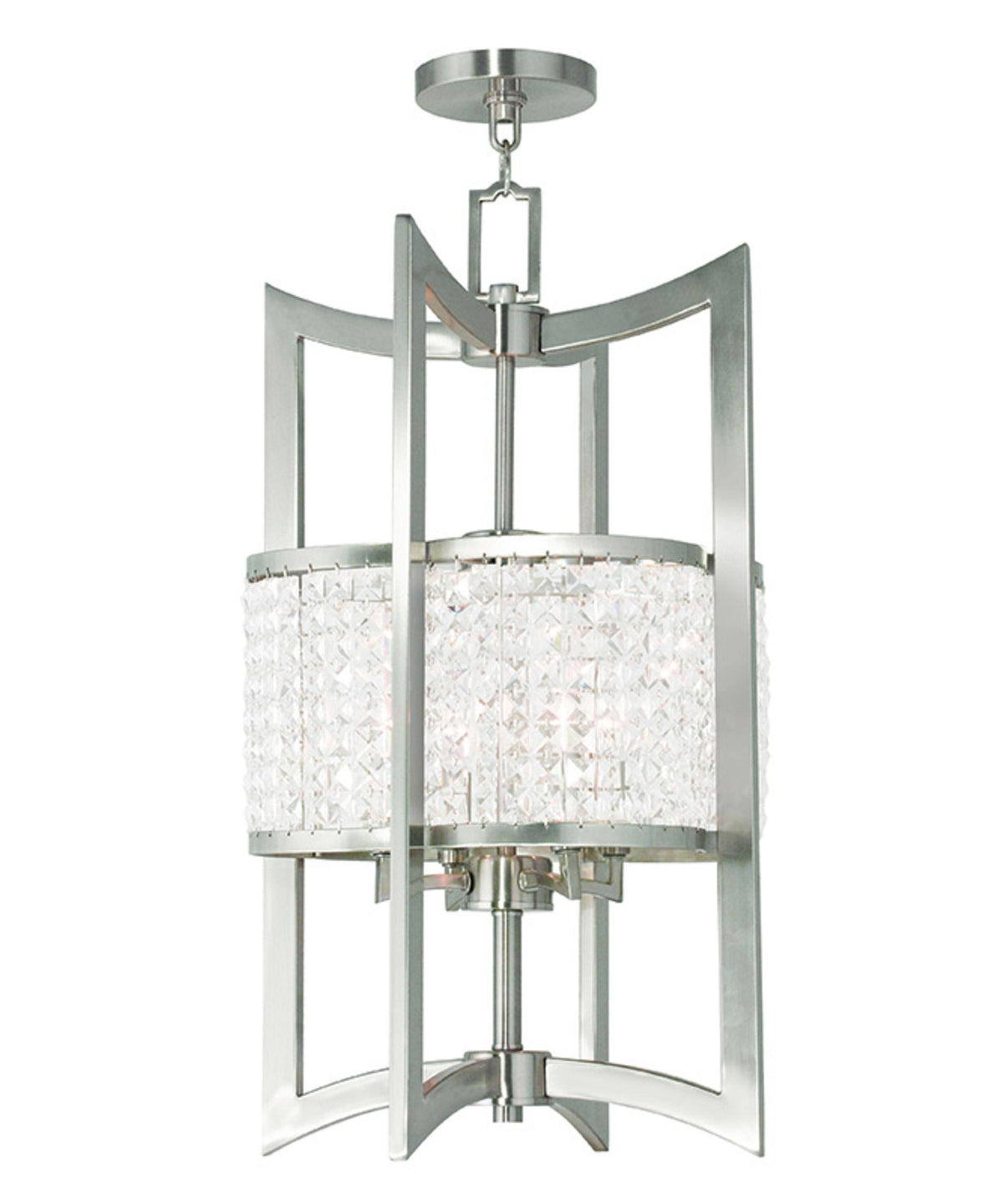 Brushed Nickel 4 Light Lantern J5502