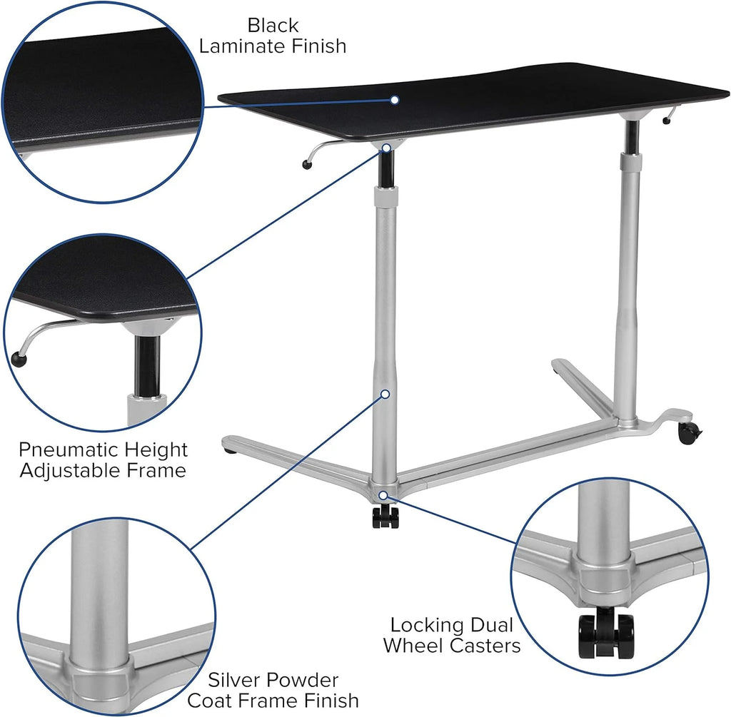 Black Ergonomic Standing Desk P683