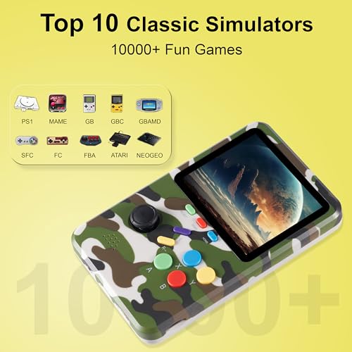 Electronic Handheld Games Device, 3D Video Game Emulator, 64GB TF Card, 3.0" HD Screen G782