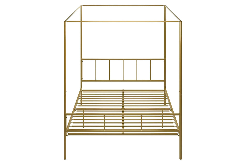 Queen Black Metal Canopy Platform Bed Frame O6521