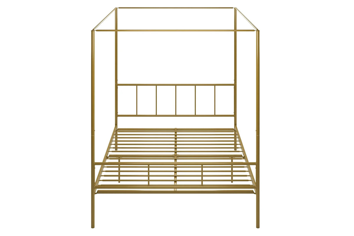 Queen Black Metal Canopy Platform Bed Frame O6521