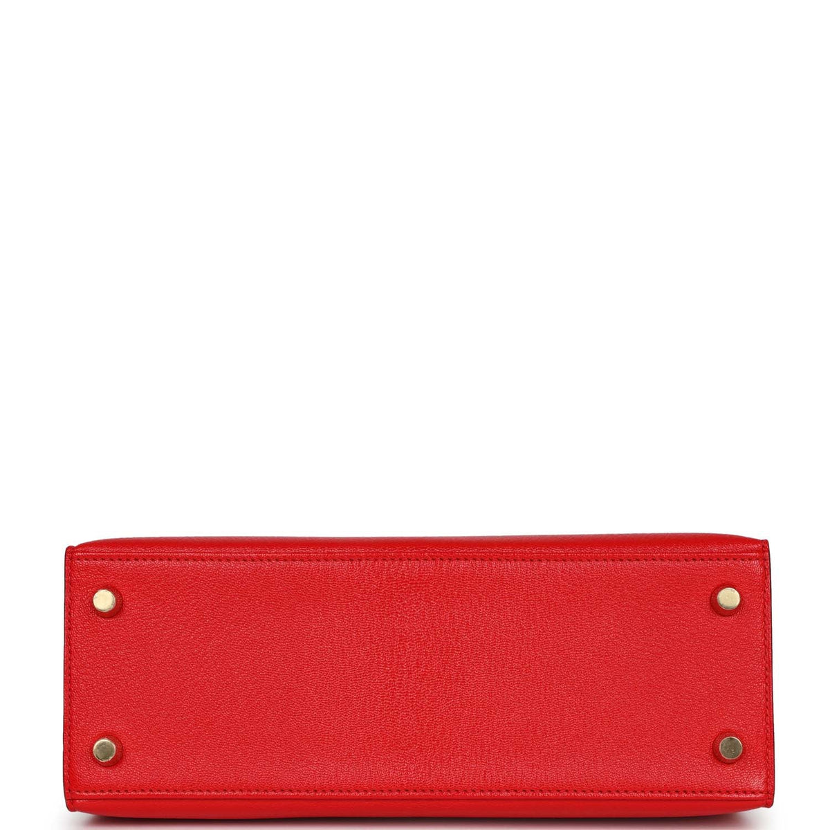 Kelly Sellier 25 Rouge De Coeur and Gris Perle Chevre Mysore Handbag A744600