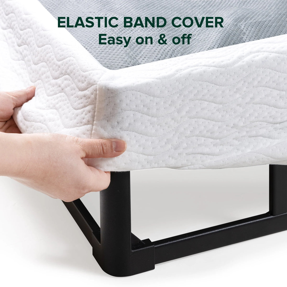 Queen Metal BoxSpring with Quick Assembly S802