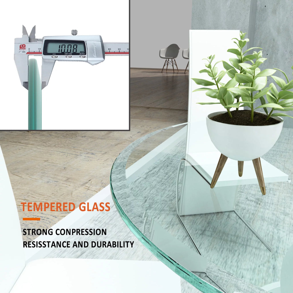 40'' Round Clear Tempered Glass Table Top T73320