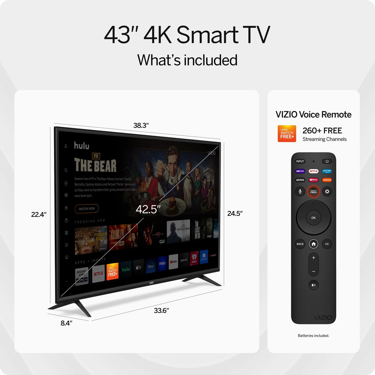 43 Class 4K UHD LED Smart TV M176419