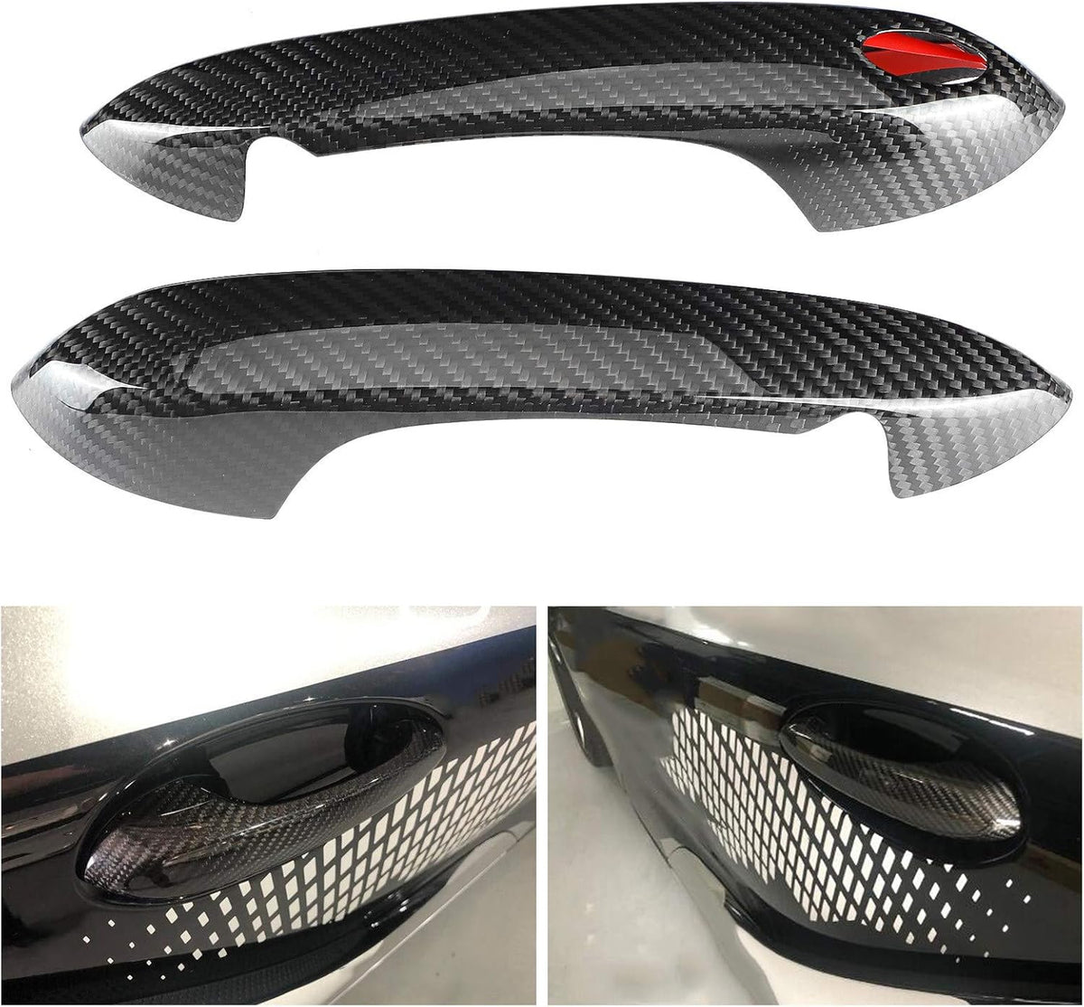 Carbon Fiber Door Handle Cover Trim for Supra A90 I362