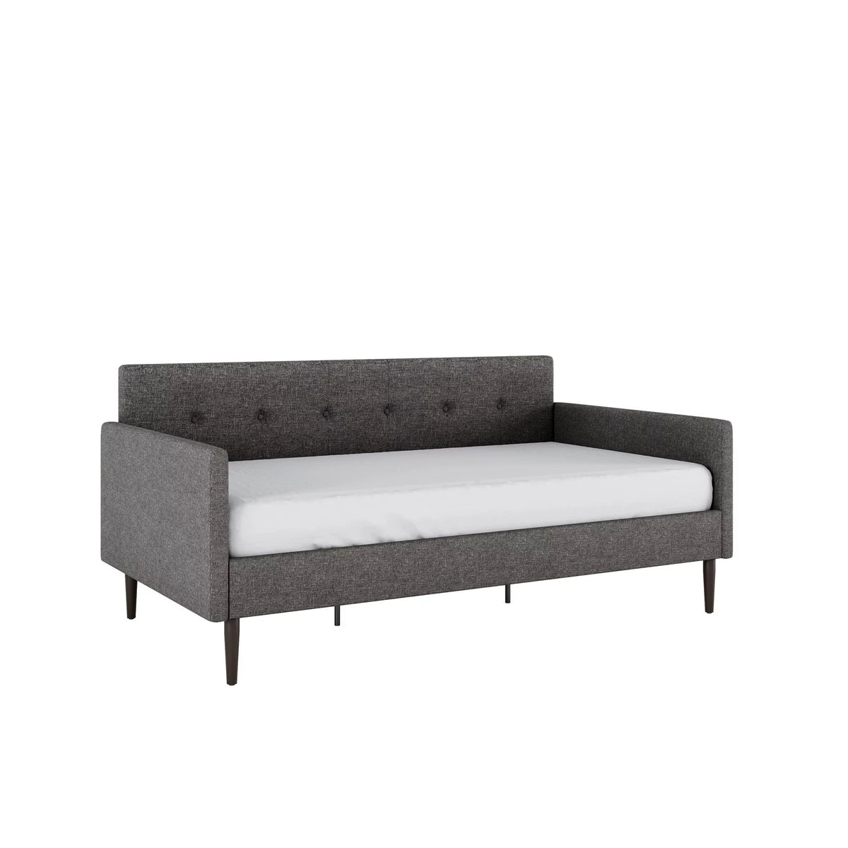 Gray Linen Twin Size Upholstered Daybed D15216