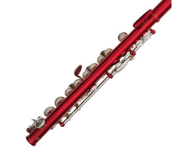 Red Piccolo with Nickel Plated Keys T5310