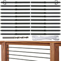 Black Cable Railing Hardware Kit, 10 Pairs C841190