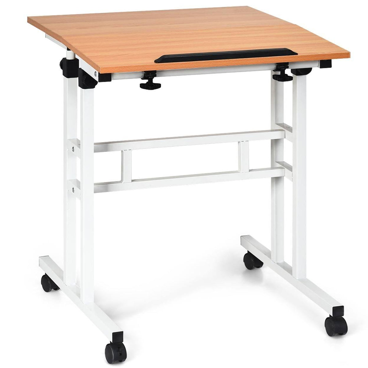 Mobile Standing Desk Height Adjustable Sit Stand Desk L58793