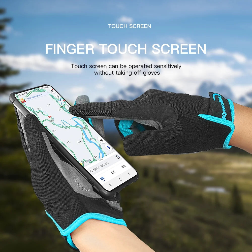 Full Finger Breathable Gel Pad Cycling Gloves A442