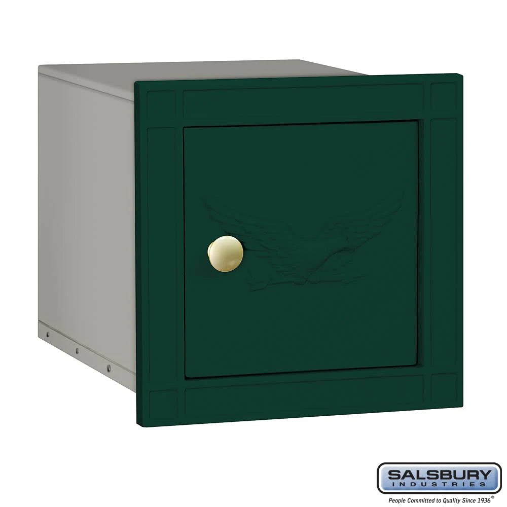 Green Cast Aluminum Column Mailbox V902703