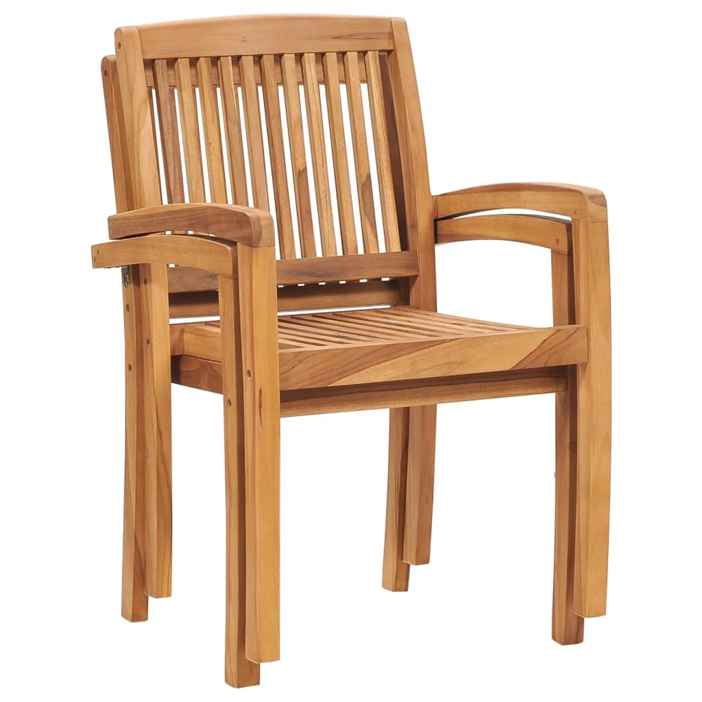 Patio Chairs 2 pcs with Anthracite Cushions Solid Teak Wood U195526
