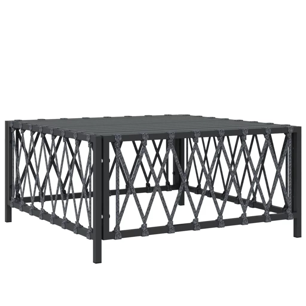 4 Piece Patio Set with Cushions Anthracite Steel G999608
