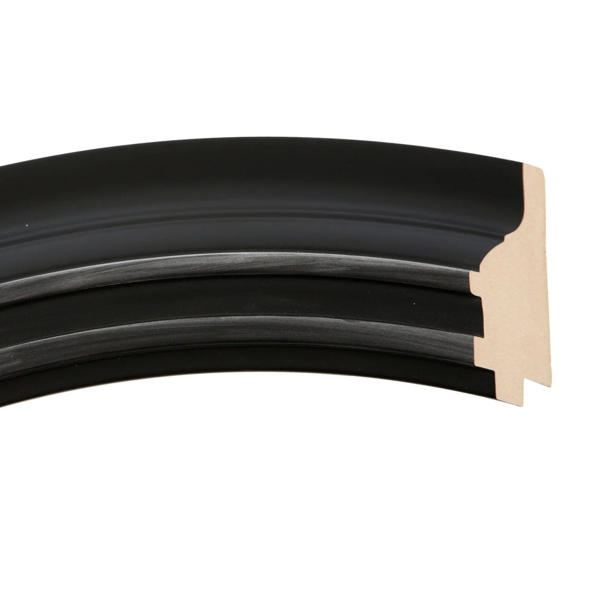 Matte Black Framed Rectangle Mirror 26x30 B844496