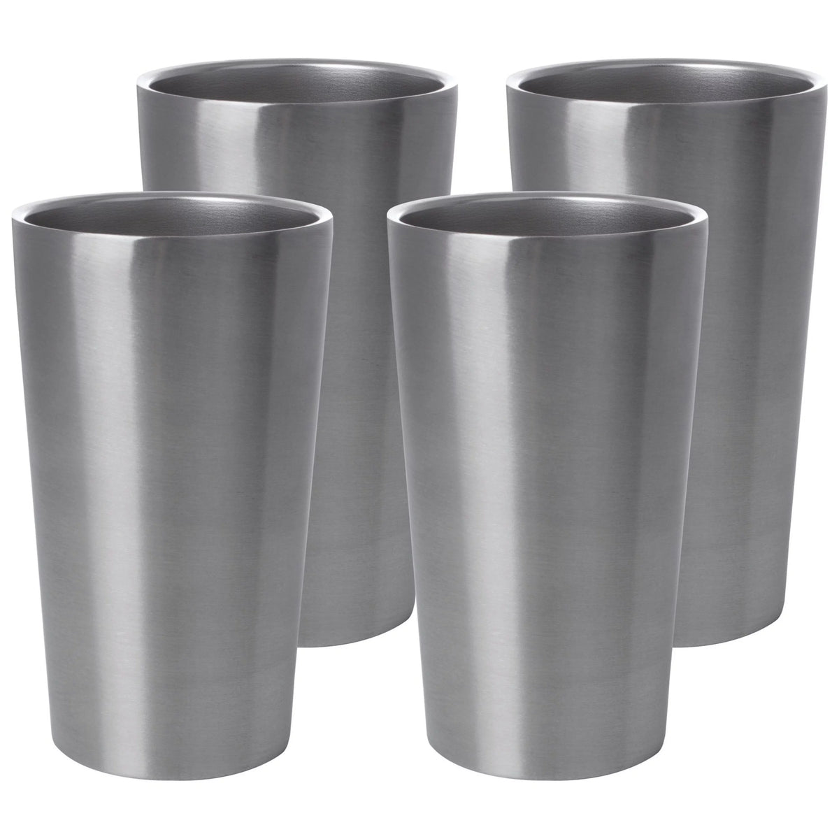 4 Piece Double Wall Stainless Steel Tumbler Set B5546