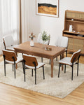 White Set of 6 Faux Leather Dining Chairs X710267