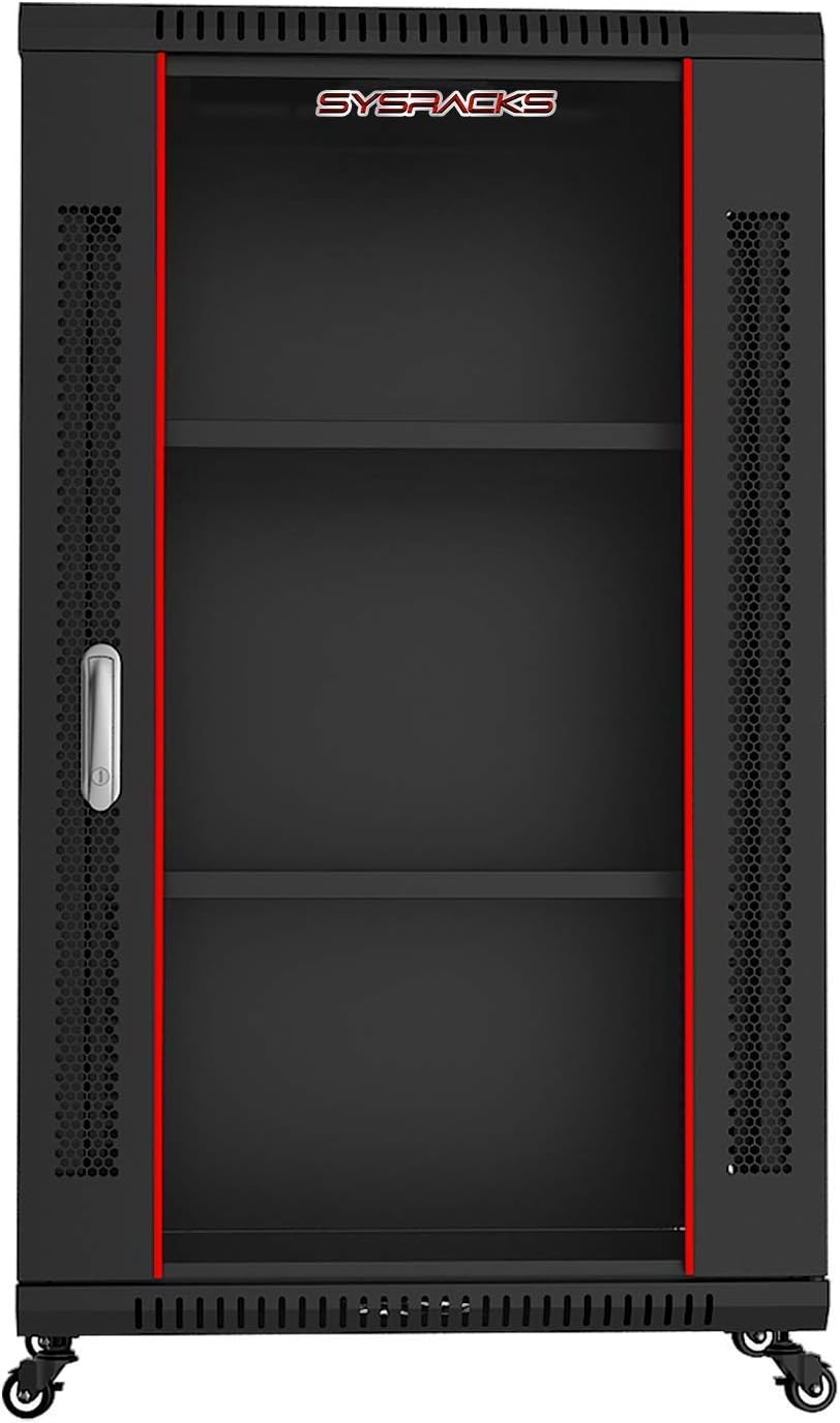 18U Wall Mount Server Rack 19 Inch Locking Network Cabinet P25697