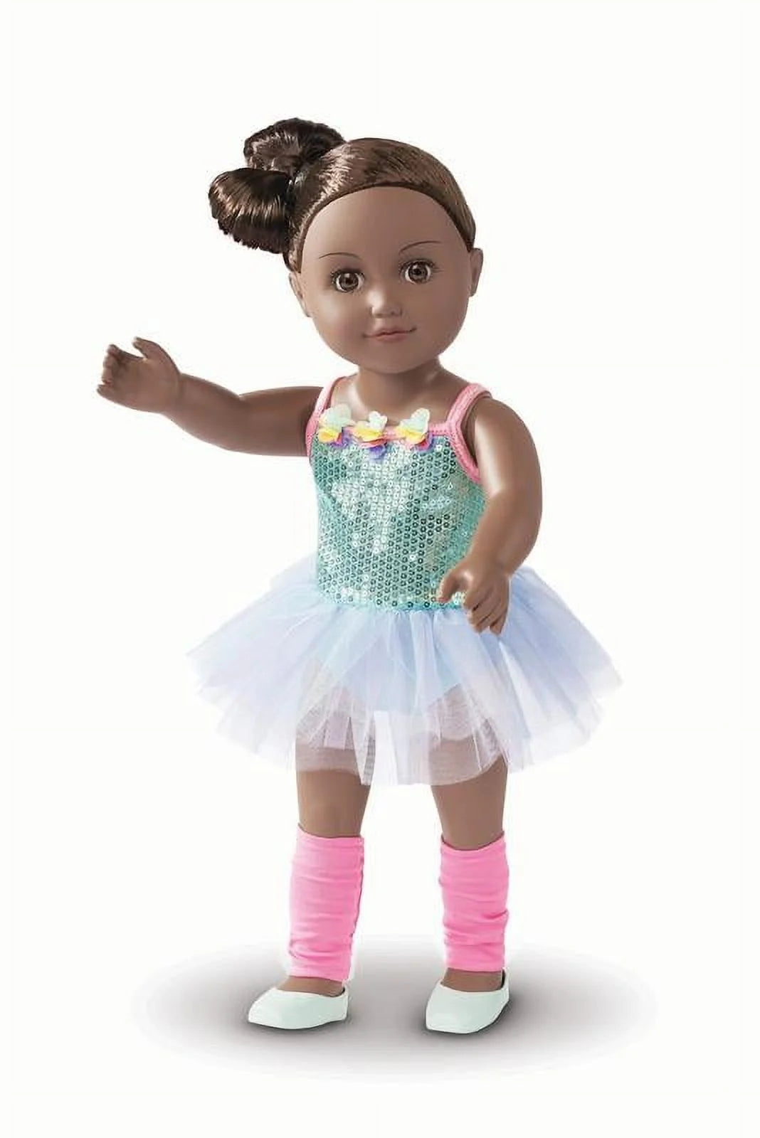18 inch Posable Doll with Brown Eyes D712001