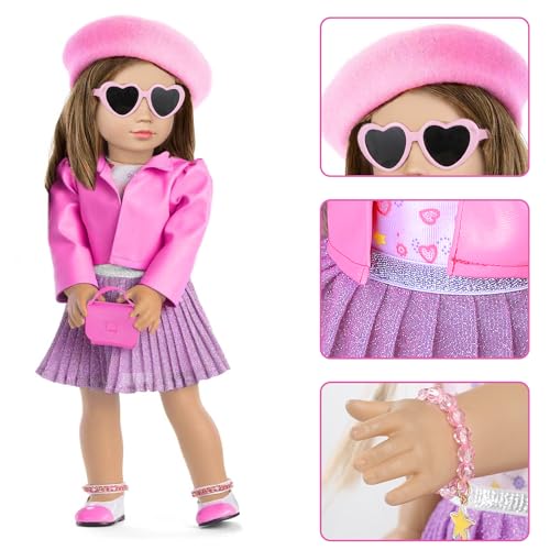 18 Inch Doll Makeup Accessories and Clothes Tote Bag Set N5392