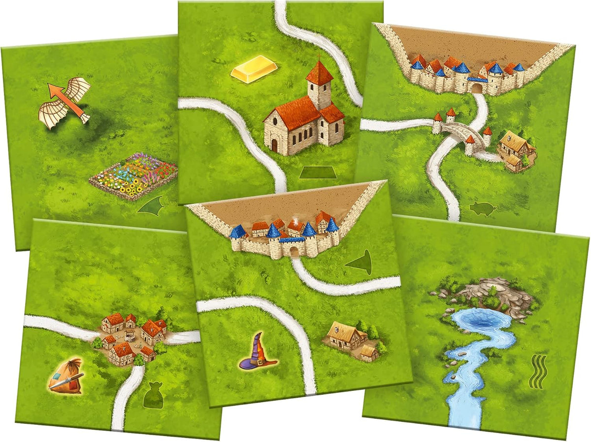 Carcassonne Board Game Big Box (BASE GAME & 11 EXPANSIONS) Medieval Strategy Board Game 2-6 Players F138