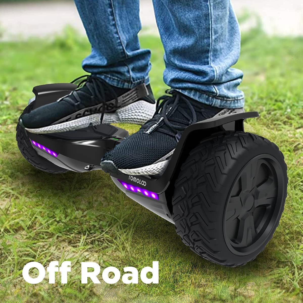 All Terrain 8.5In Self Balancing Hoverboard with Bluetooth Speakers and LED Lights H808791
