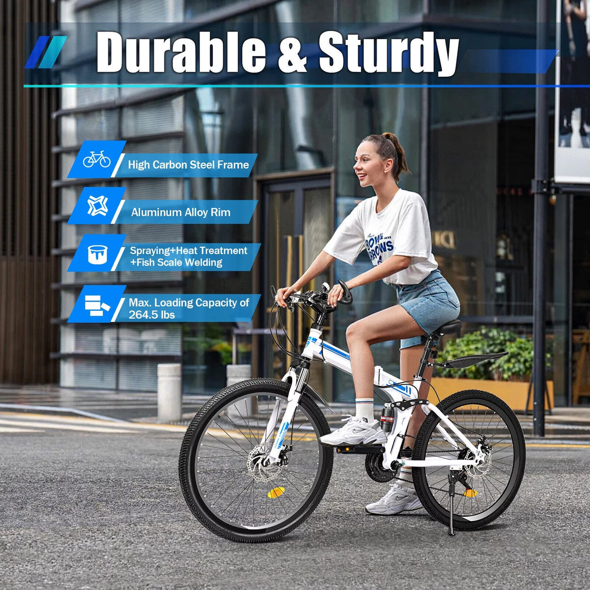 21-Speed Foldable Mountain Bike A208997