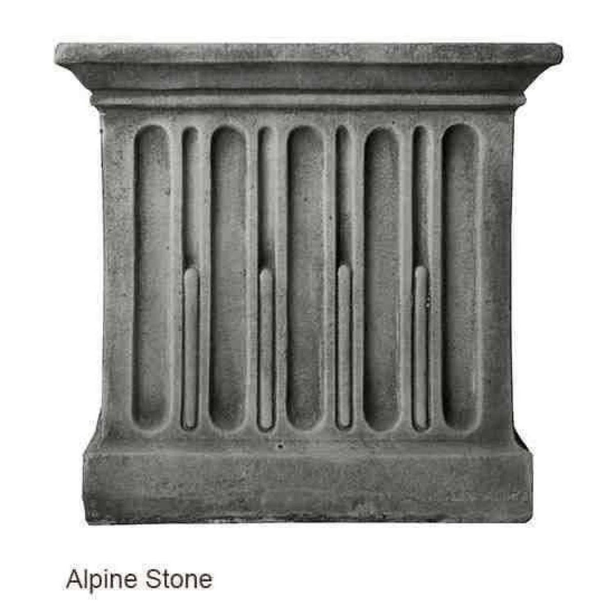 Aged Limestone Standing Lotus Buddha J9829