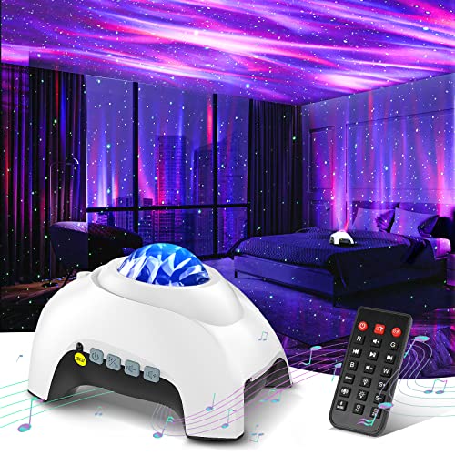 Aurora Projector with 33 Light Effects, LED Star Projector, Remote Control, Bluetooth Speaker P98057