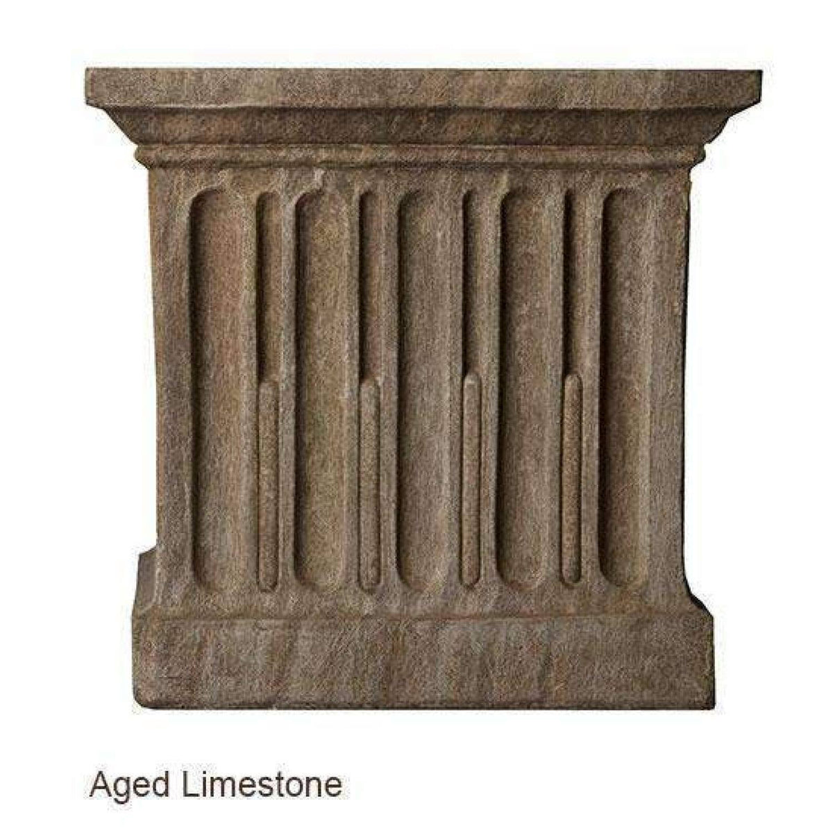 Aged Limestone Standing Lotus Buddha J9829