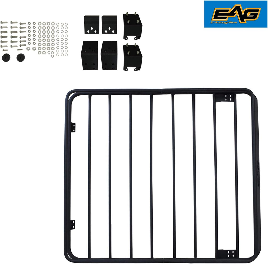 2/4 Door Roof Rack Cargo Basket with Wind Deflector 2 PCS S483674