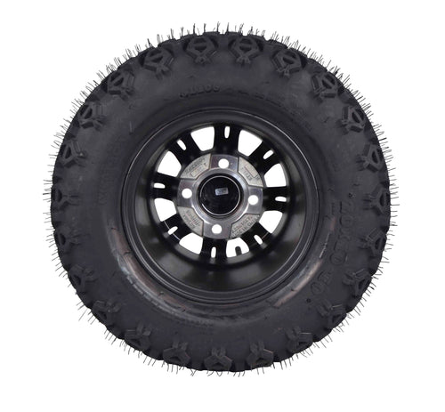 20x10-10 Golf Cart Turf Tire & Black Wheel Kit G173653