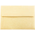 4Bar A1 Invitation Envelopes, 3 5/8 x 5 1/8, Parchment Antique Gold Recycled, 1000/Carton, Yellow T375