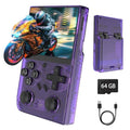 Handheld Gaming Device with 3.5'' IPS Screen, 64G TF Card, Purple A478