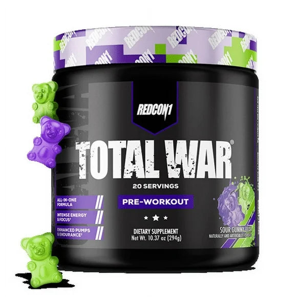 Pre Workout Powder Sour Gummy Bear 20 Servings F60952