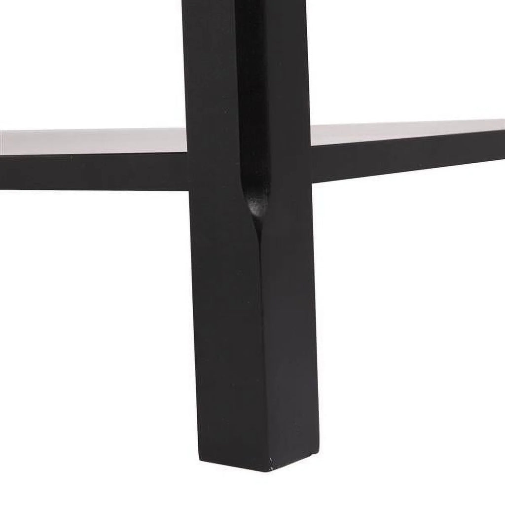 Black Solid Wood Coffee Table A6643