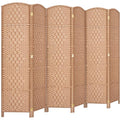 6 Panel 6ft Folding Privacy Screen D9632