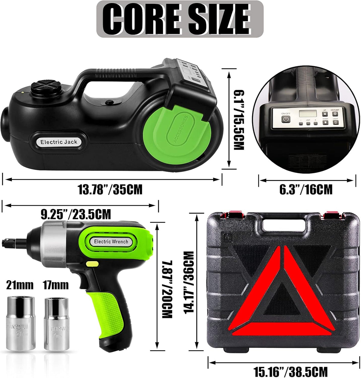 12V Electric Hydraulic Car Jack with LCD Display Screen Y2520