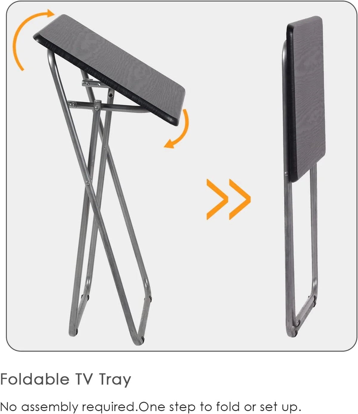 Set of 2 Folding Laptop Tables Black G6289