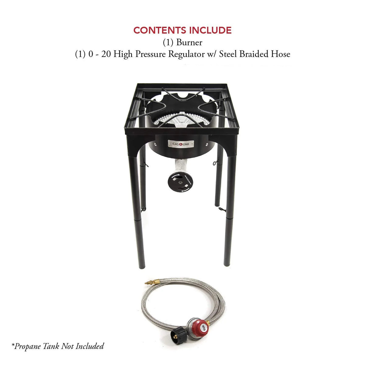 Propane 200,000-BTU Single Outdoor Brewing Burner with Adjustable Height X3701