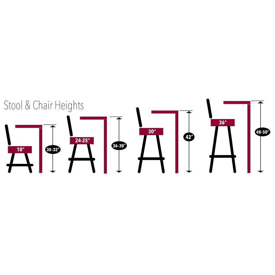36x22 Black Wrinkle Swivel Bar Stool A737693