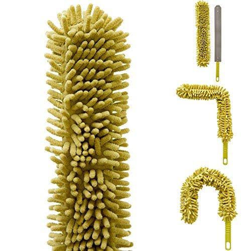 24 Foot Extension Pole Cleaning Kit with 3 Dusting Attachments and 1 Window Squeegee V584961